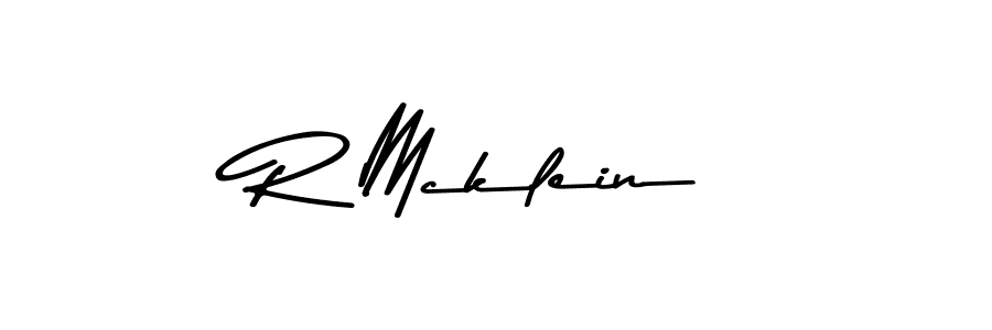 Make a beautiful signature design for name R Mcklein. With this signature (Asem Kandis PERSONAL USE) style, you can create a handwritten signature for free. R Mcklein signature style 9 images and pictures png