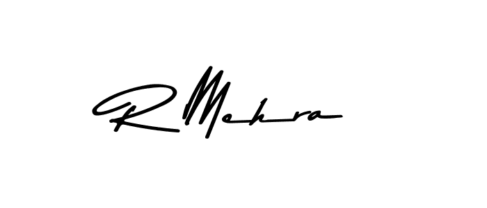 Make a beautiful signature design for name R Mehra. With this signature (Asem Kandis PERSONAL USE) style, you can create a handwritten signature for free. R Mehra signature style 9 images and pictures png