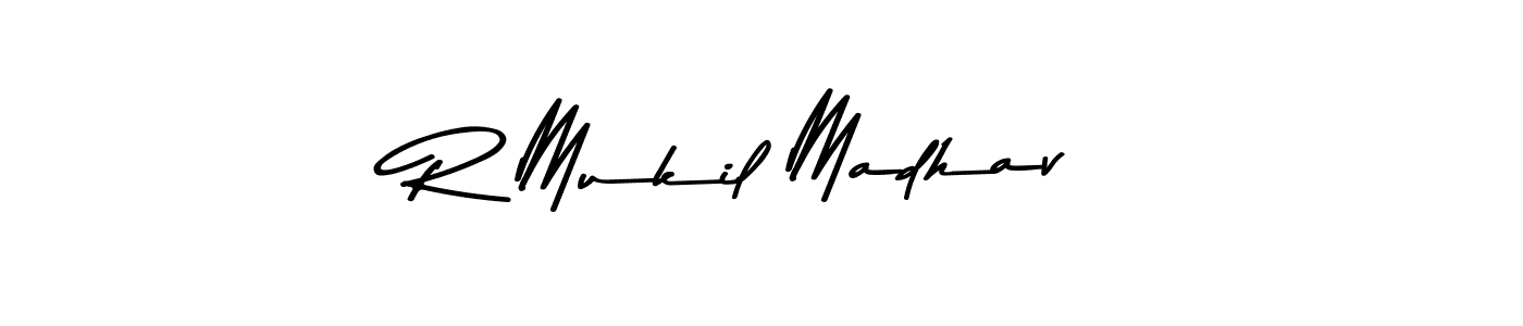 Make a beautiful signature design for name R Mukil Madhav. Use this online signature maker to create a handwritten signature for free. R Mukil Madhav signature style 9 images and pictures png