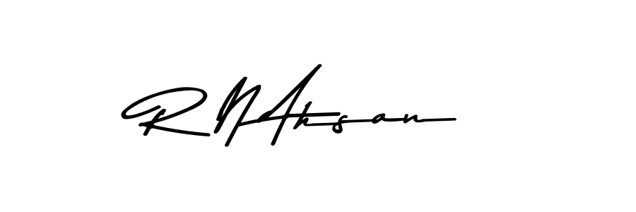 Similarly Asem Kandis PERSONAL USE is the best handwritten signature design. Signature creator online .You can use it as an online autograph creator for name R N Ahsan. R N Ahsan signature style 9 images and pictures png