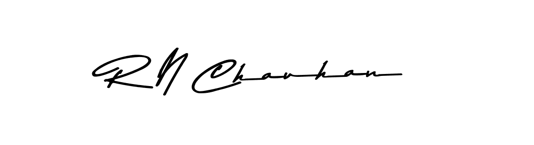 Also You can easily find your signature by using the search form. We will create R N Chauhan name handwritten signature images for you free of cost using Asem Kandis PERSONAL USE sign style. R N Chauhan signature style 9 images and pictures png