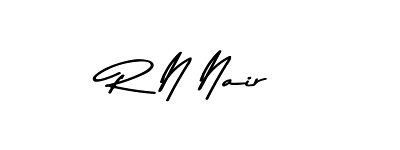 Create a beautiful signature design for name R N Nair. With this signature (Asem Kandis PERSONAL USE) fonts, you can make a handwritten signature for free. R N Nair signature style 9 images and pictures png