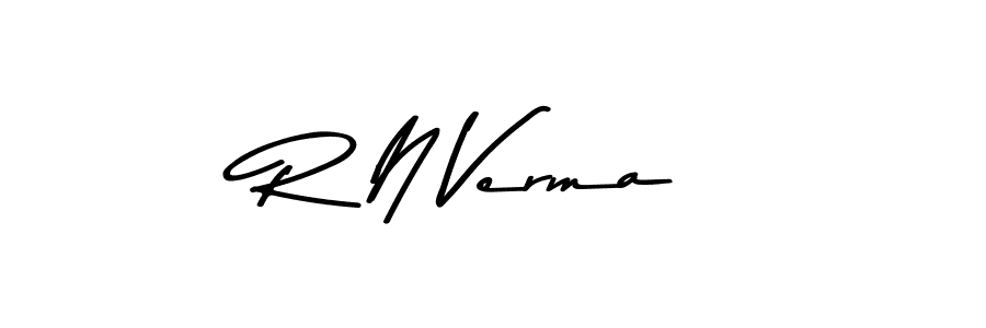 Make a beautiful signature design for name R N Verma. With this signature (Asem Kandis PERSONAL USE) style, you can create a handwritten signature for free. R N Verma signature style 9 images and pictures png