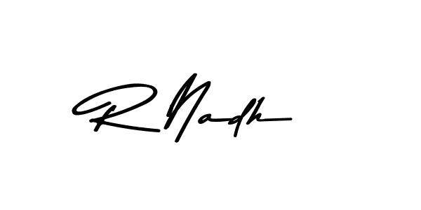 How to make R Nadh signature? Asem Kandis PERSONAL USE is a professional autograph style. Create handwritten signature for R Nadh name. R Nadh signature style 9 images and pictures png