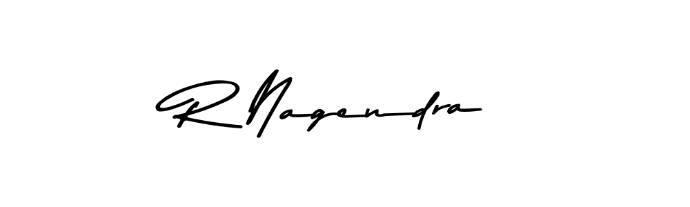 Create a beautiful signature design for name R Nagendra. With this signature (Asem Kandis PERSONAL USE) fonts, you can make a handwritten signature for free. R Nagendra signature style 9 images and pictures png