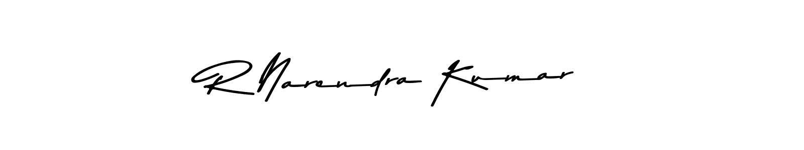 Design your own signature with our free online signature maker. With this signature software, you can create a handwritten (Asem Kandis PERSONAL USE) signature for name R Narendra Kumar. R Narendra Kumar signature style 9 images and pictures png