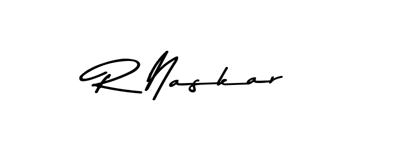 Design your own signature with our free online signature maker. With this signature software, you can create a handwritten (Asem Kandis PERSONAL USE) signature for name R Naskar. R Naskar signature style 9 images and pictures png