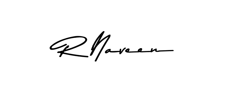 R Naveen stylish signature style. Best Handwritten Sign (Asem Kandis PERSONAL USE) for my name. Handwritten Signature Collection Ideas for my name R Naveen. R Naveen signature style 9 images and pictures png