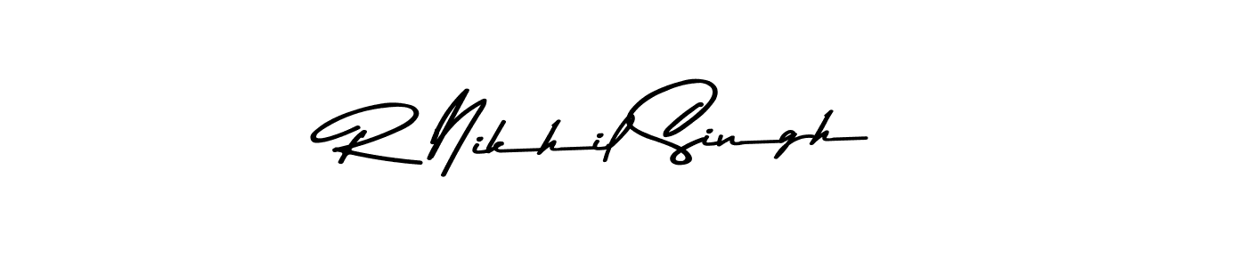 R Nikhil Singh stylish signature style. Best Handwritten Sign (Asem Kandis PERSONAL USE) for my name. Handwritten Signature Collection Ideas for my name R Nikhil Singh. R Nikhil Singh signature style 9 images and pictures png