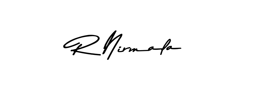 Similarly Asem Kandis PERSONAL USE is the best handwritten signature design. Signature creator online .You can use it as an online autograph creator for name R Nirmala. R Nirmala signature style 9 images and pictures png