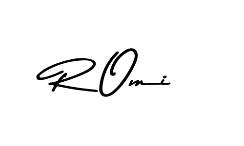 The best way (Asem Kandis PERSONAL USE) to make a short signature is to pick only two or three words in your name. The name R Omi include a total of six letters. For converting this name. R Omi signature style 9 images and pictures png