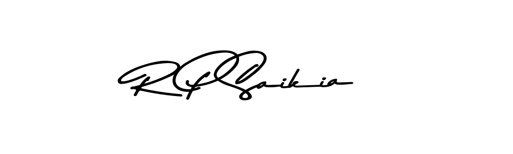 Design your own signature with our free online signature maker. With this signature software, you can create a handwritten (Asem Kandis PERSONAL USE) signature for name R P Saikia. R P Saikia signature style 9 images and pictures png