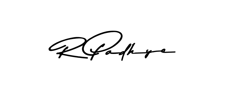 Make a beautiful signature design for name R Padhye. Use this online signature maker to create a handwritten signature for free. R Padhye signature style 9 images and pictures png