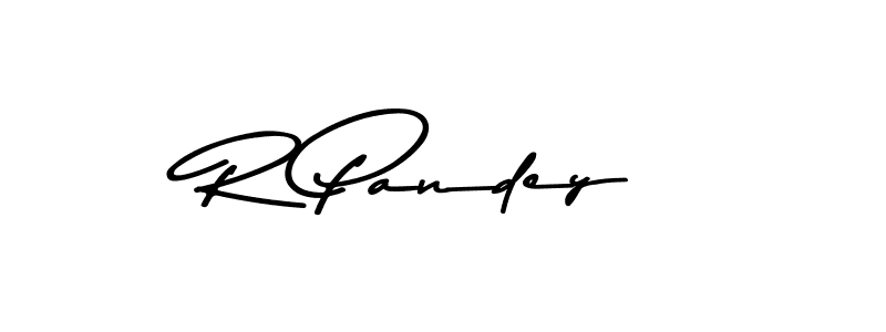 Design your own signature with our free online signature maker. With this signature software, you can create a handwritten (Asem Kandis PERSONAL USE) signature for name R Pandey. R Pandey signature style 9 images and pictures png