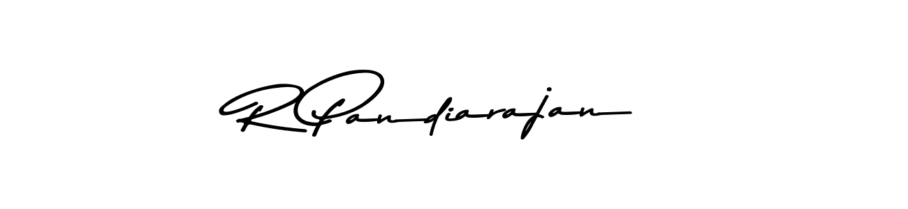 Use a signature maker to create a handwritten signature online. With this signature software, you can design (Asem Kandis PERSONAL USE) your own signature for name R Pandiarajan. R Pandiarajan signature style 9 images and pictures png