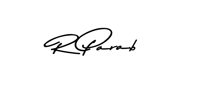 The best way (Asem Kandis PERSONAL USE) to make a short signature is to pick only two or three words in your name. The name R Parab include a total of six letters. For converting this name. R Parab signature style 9 images and pictures png