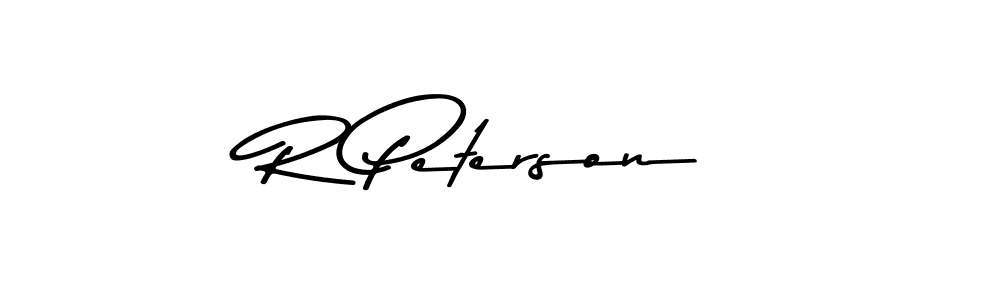 Similarly Asem Kandis PERSONAL USE is the best handwritten signature design. Signature creator online .You can use it as an online autograph creator for name R Peterson. R Peterson signature style 9 images and pictures png