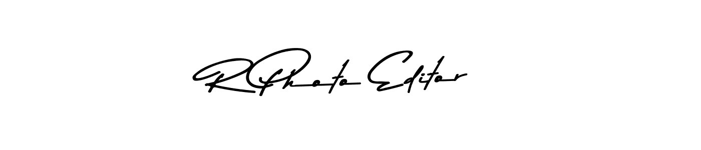 R Photo Editor stylish signature style. Best Handwritten Sign (Asem Kandis PERSONAL USE) for my name. Handwritten Signature Collection Ideas for my name R Photo Editor. R Photo Editor signature style 9 images and pictures png