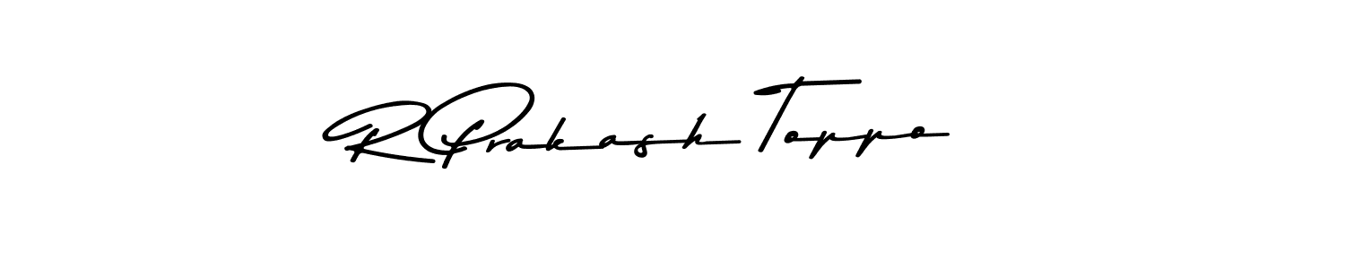 Also You can easily find your signature by using the search form. We will create R Prakash Toppo name handwritten signature images for you free of cost using Asem Kandis PERSONAL USE sign style. R Prakash Toppo signature style 9 images and pictures png