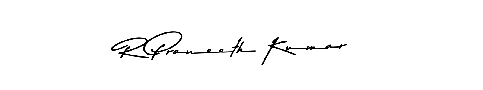 You should practise on your own different ways (Asem Kandis PERSONAL USE) to write your name (R Praneeth Kumar) in signature. don't let someone else do it for you. R Praneeth Kumar signature style 9 images and pictures png