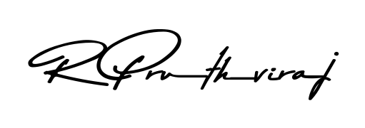 Design your own signature with our free online signature maker. With this signature software, you can create a handwritten (Asem Kandis PERSONAL USE) signature for name R Pruthviraj. R Pruthviraj signature style 9 images and pictures png