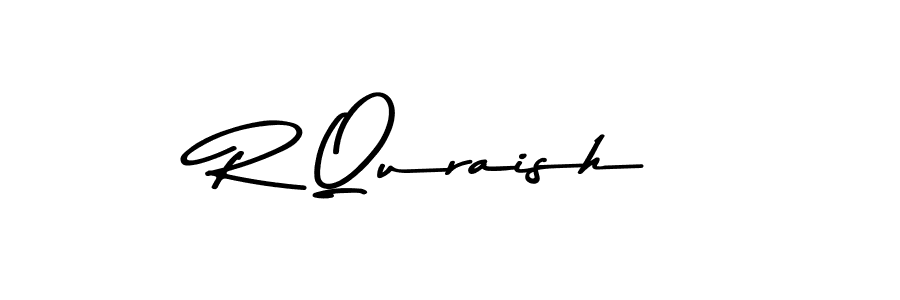 Make a beautiful signature design for name R Quraish. With this signature (Asem Kandis PERSONAL USE) style, you can create a handwritten signature for free. R Quraish signature style 9 images and pictures png