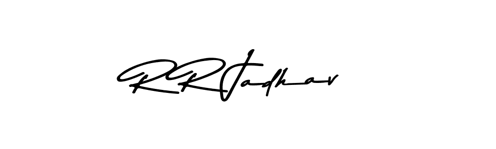 if you are searching for the best signature style for your name R R Jadhav. so please give up your signature search. here we have designed multiple signature styles  using Asem Kandis PERSONAL USE. R R Jadhav signature style 9 images and pictures png