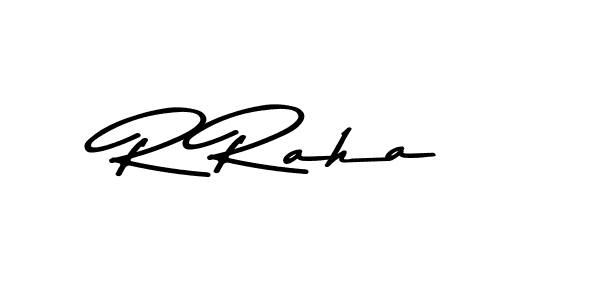 How to make R Raha signature? Asem Kandis PERSONAL USE is a professional autograph style. Create handwritten signature for R Raha name. R Raha signature style 9 images and pictures png