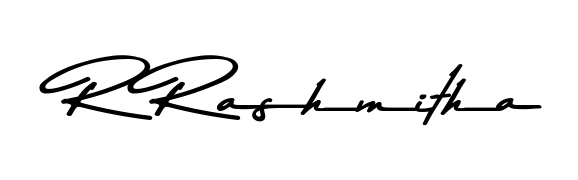 The Asem Kandis PERSONAL USE lettering style adds unique flourish to name R Rashmitha. Stand out with a custom digital autograph made in seconds. R Rashmitha signature style 9 images and pictures png