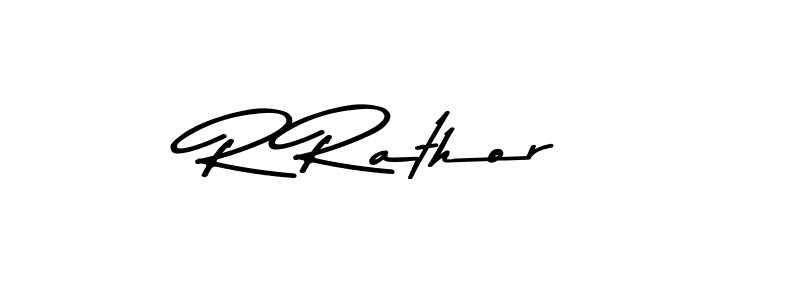 R Rathor stylish signature style. Best Handwritten Sign (Asem Kandis PERSONAL USE) for my name. Handwritten Signature Collection Ideas for my name R Rathor. R Rathor signature style 9 images and pictures png