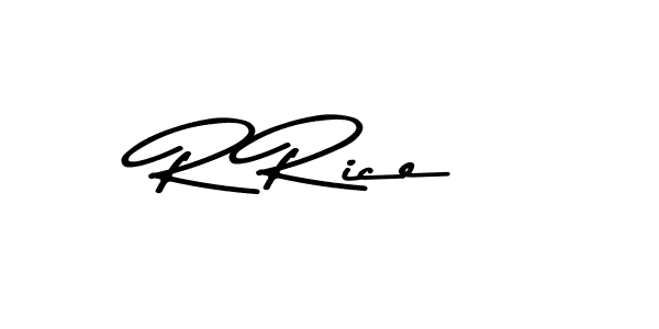 How to make R Rice name signature. Use Asem Kandis PERSONAL USE style for creating short signs online. This is the latest handwritten sign. R Rice signature style 9 images and pictures png