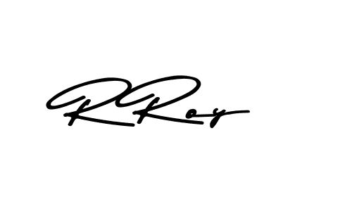 Create a beautiful signature design for name R Roy. With this signature (Asem Kandis PERSONAL USE) fonts, you can make a handwritten signature for free. R Roy signature style 9 images and pictures png