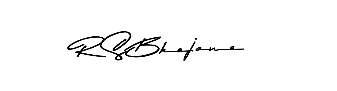 This is the best signature style for the R S Bhojane name. Also you like these signature font (Asem Kandis PERSONAL USE). Mix name signature. R S Bhojane signature style 9 images and pictures png
