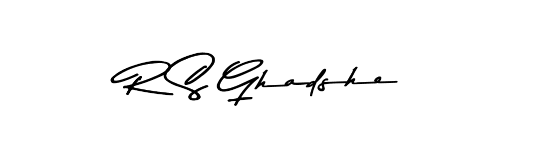 Make a beautiful signature design for name R S Ghadshe. Use this online signature maker to create a handwritten signature for free. R S Ghadshe signature style 9 images and pictures png