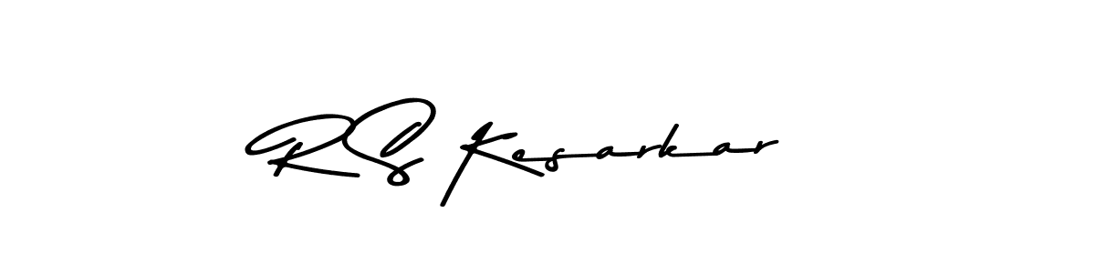 R S Kesarkar stylish signature style. Best Handwritten Sign (Asem Kandis PERSONAL USE) for my name. Handwritten Signature Collection Ideas for my name R S Kesarkar. R S Kesarkar signature style 9 images and pictures png