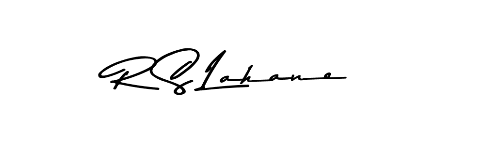 Design your own signature with our free online signature maker. With this signature software, you can create a handwritten (Asem Kandis PERSONAL USE) signature for name R S Lahane. R S Lahane signature style 9 images and pictures png