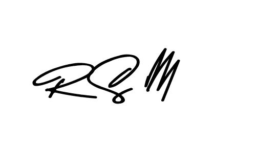 Design your own signature with our free online signature maker. With this signature software, you can create a handwritten (Asem Kandis PERSONAL USE) signature for name R S M. R S M signature style 9 images and pictures png