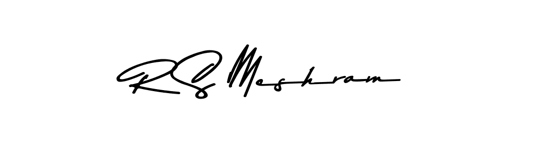 Design your own signature with our free online signature maker. With this signature software, you can create a handwritten (Asem Kandis PERSONAL USE) signature for name R S Meshram. R S Meshram signature style 9 images and pictures png