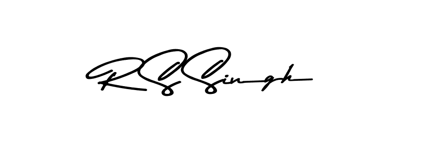 Create a beautiful signature design for name R S Singh. With this signature (Asem Kandis PERSONAL USE) fonts, you can make a handwritten signature for free. R S Singh signature style 9 images and pictures png