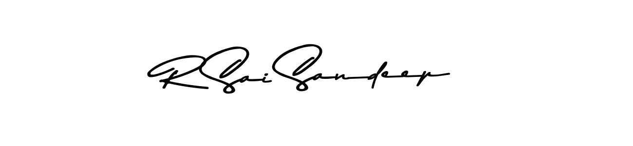 R Sai Sandeep stylish signature style. Best Handwritten Sign (Asem Kandis PERSONAL USE) for my name. Handwritten Signature Collection Ideas for my name R Sai Sandeep. R Sai Sandeep signature style 9 images and pictures png