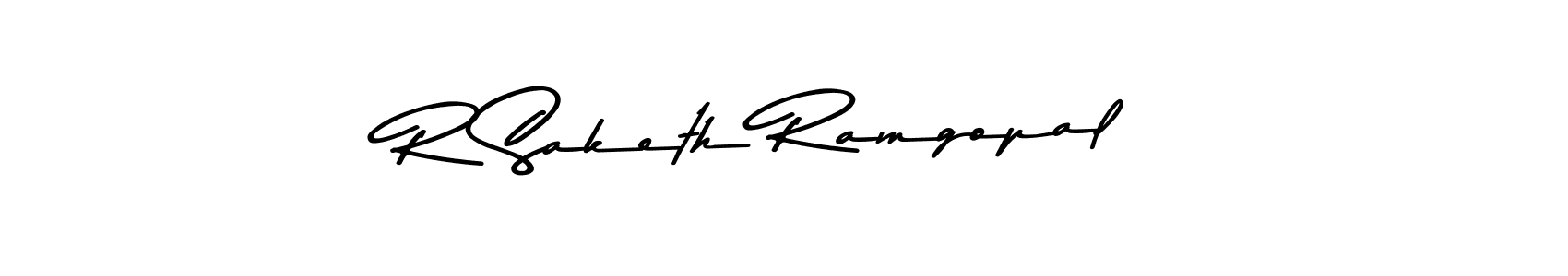 Use a signature maker to create a handwritten signature online. With this signature software, you can design (Asem Kandis PERSONAL USE) your own signature for name R Saketh Ramgopal. R Saketh Ramgopal signature style 9 images and pictures png