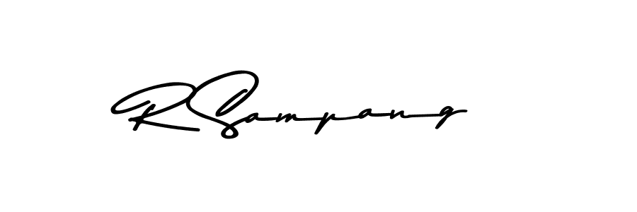 R Sampang stylish signature style. Best Handwritten Sign (Asem Kandis PERSONAL USE) for my name. Handwritten Signature Collection Ideas for my name R Sampang. R Sampang signature style 9 images and pictures png