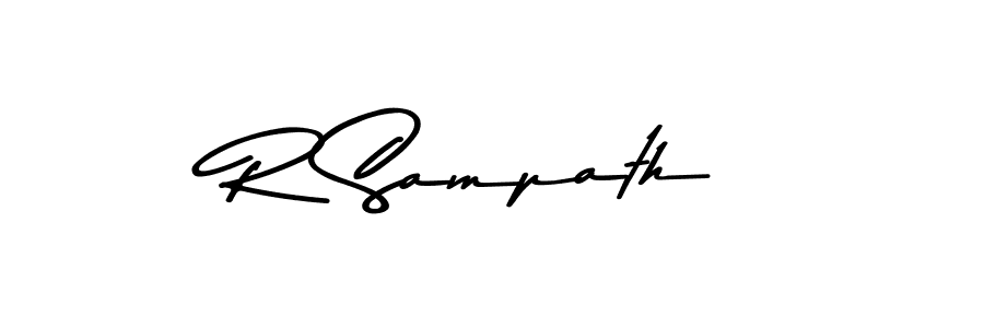 How to make R Sampath signature? Asem Kandis PERSONAL USE is a professional autograph style. Create handwritten signature for R Sampath name. R Sampath signature style 9 images and pictures png