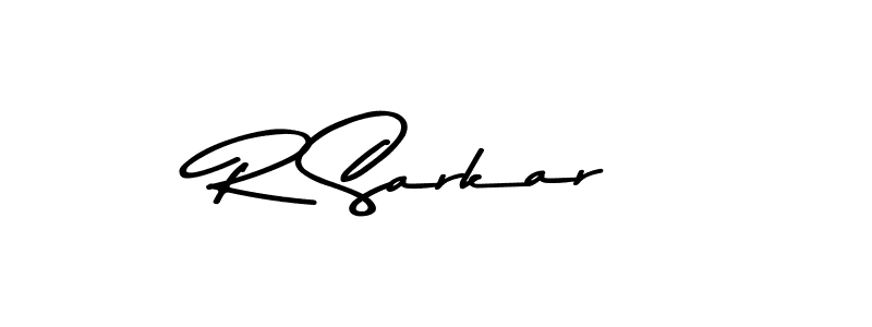 Make a beautiful signature design for name R Sarkar. With this signature (Asem Kandis PERSONAL USE) style, you can create a handwritten signature for free. R Sarkar signature style 9 images and pictures png