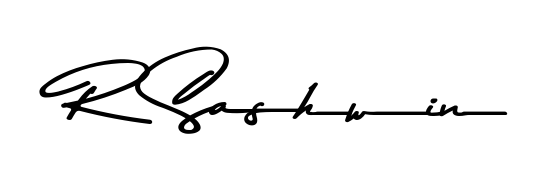 Elevate your brand with a stunning R Sashwin eSignature. The Asem Kandis PERSONAL USE style provides a balanced, flowing aesthetic for everyday signing. R Sashwin signature style 9 images and pictures png