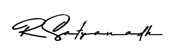 Make a beautiful signature design for name R Satyanadh. With this signature (Asem Kandis PERSONAL USE) style, you can create a handwritten signature for free. R Satyanadh signature style 9 images and pictures png