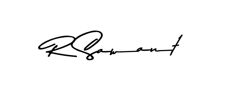 You should practise on your own different ways (Asem Kandis PERSONAL USE) to write your name (R Sawant) in signature. don't let someone else do it for you. R Sawant signature style 9 images and pictures png