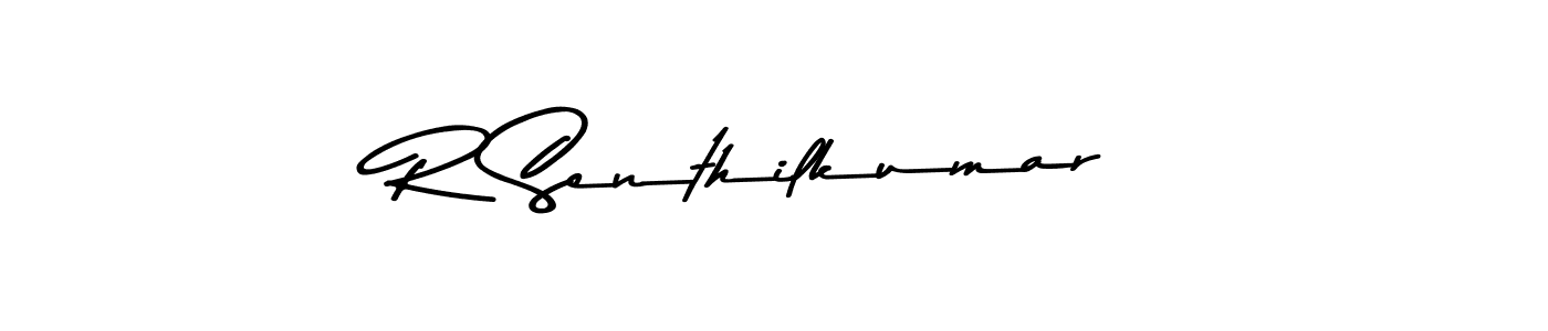 if you are searching for the best signature style for your name R Senthilkumar. so please give up your signature search. here we have designed multiple signature styles  using Asem Kandis PERSONAL USE. R Senthilkumar signature style 9 images and pictures png