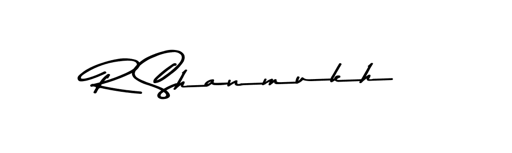 Design your own signature with our free online signature maker. With this signature software, you can create a handwritten (Asem Kandis PERSONAL USE) signature for name R Shanmukh. R Shanmukh signature style 9 images and pictures png