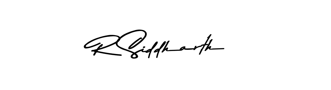 Make a beautiful signature design for name R Siddharth. With this signature (Asem Kandis PERSONAL USE) style, you can create a handwritten signature for free. R Siddharth signature style 9 images and pictures png